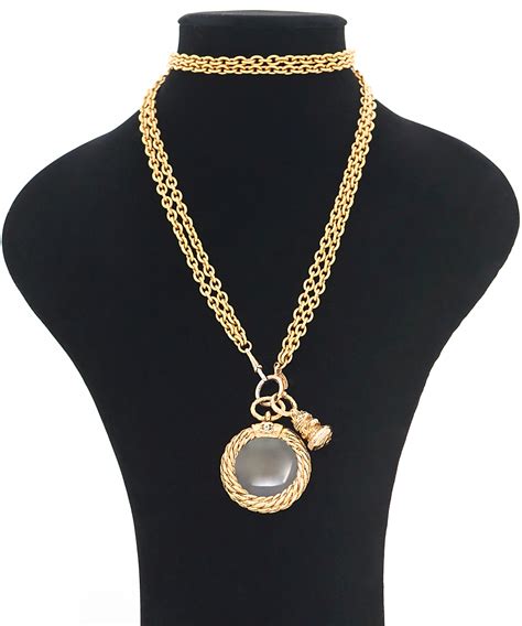 chanel necklace with magnifying glass|Chanel Necklaces .